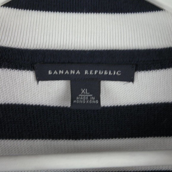 Banana Republic Women’s Size 2 Navy & White Striped Sweater Blazer - Picture 6 of 12